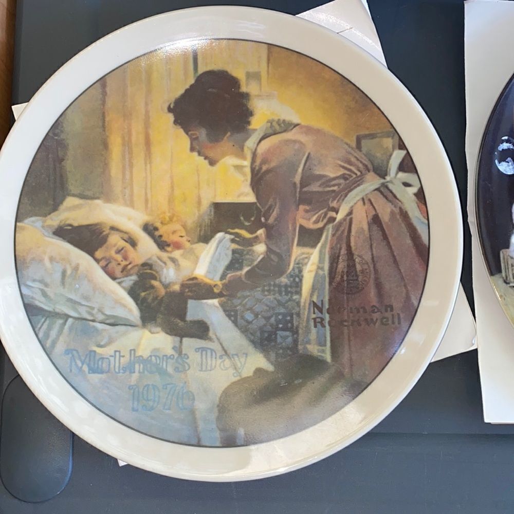 Norman Rockwell fine China plates- first edition, collection of 8 total